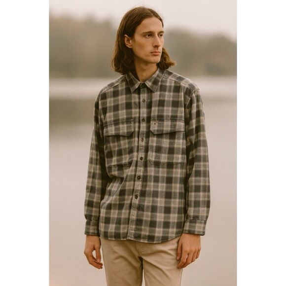 MENS SIMMS GUIDE SERIES FISHING SHIRT MIDWEIGHT LONG SLEEVE CHECKED TECHNICAL M - Picture 1 of 12